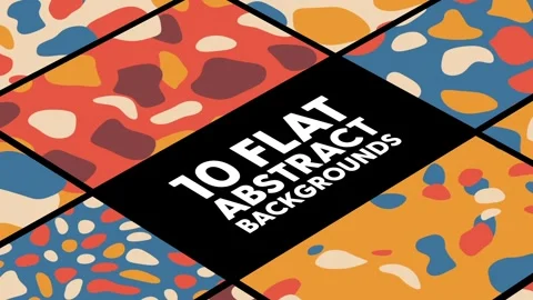 Flat Abstract Backgrounds Stock After Effects