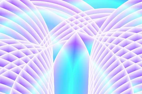 Flat  abstract banner style 3d optical illusion illustrated and wavy style Stock Illustration