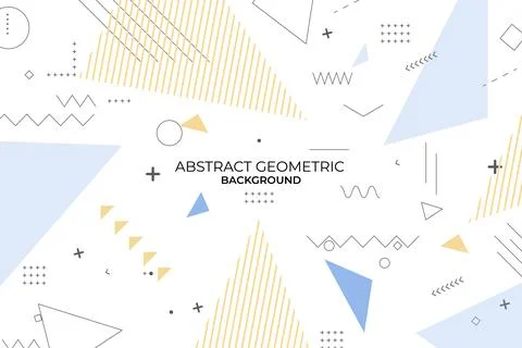 Flat abstract design geometric background 스톡 일러스트
