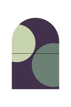 Flat abstract geometric shape art background Stock Photos