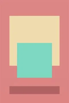Flat abstract geometric shape art background Foto stock