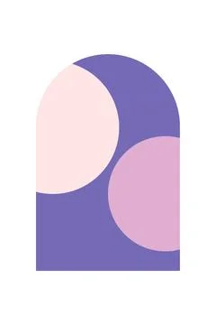 Flat abstract geometric shape art background Stock Photos