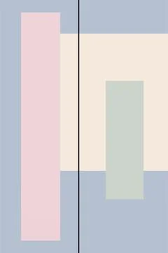 Flat abstract geometric shape art background 스톡 사진