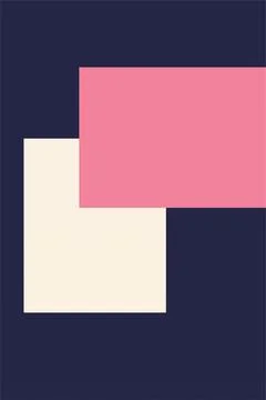 Flat abstract geometric shape art background Stock Photos