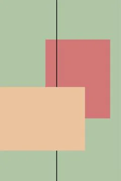 Flat abstract geometric shape art background Foto stock