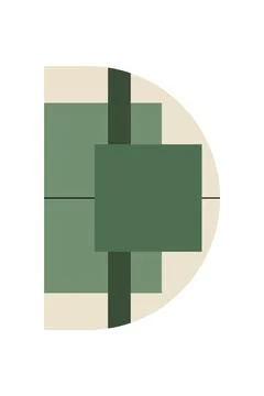 Flat abstract geometric shape art background 스톡 사진