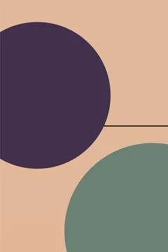 Flat abstract geometric shape art background Foto stock