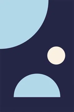 Flat abstract geometric shape art background 스톡 사진