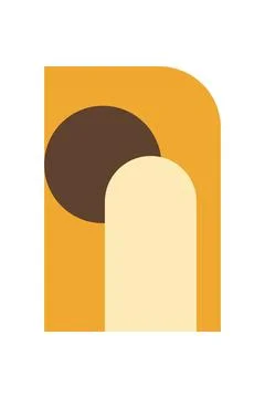 Flat abstract geometric shape art background Stockfoto's
