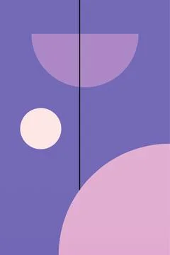 Flat abstract geometric shape art background Stock Photos