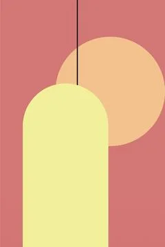 Flat abstract geometric shape art background 写真素材