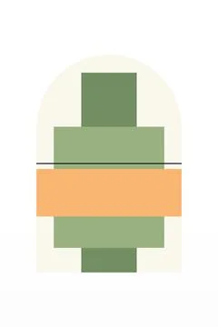Flat abstract geometric shape art background Foto stock
