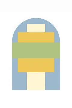 Flat abstract geometric shape art background 스톡 사진
