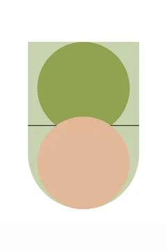 Flat abstract geometric shape art background 스톡 사진