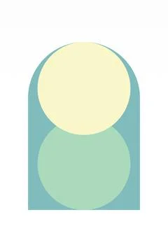 Flat abstract geometric shape art background Foto stock