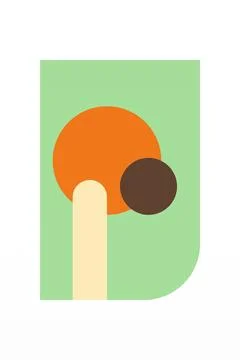 Flat abstract geometric shape art background Stock Photos