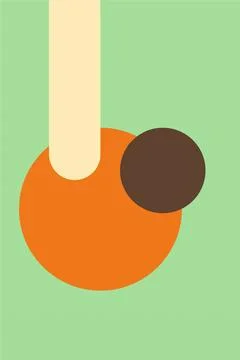 Flat abstract geometric shape art background Stockfoto's