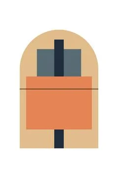 Flat abstract geometric shape art background 写真素材