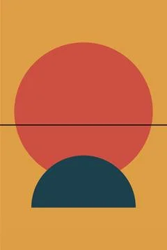 Flat abstract geometric shape art background Stock Photos