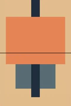 Flat abstract geometric shape art background Stock Photos