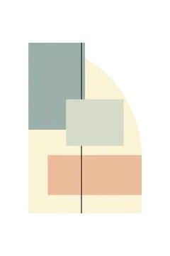 Flat abstract geometric shape art background 스톡 사진