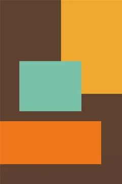 Flat abstract geometric shape art background Stock Photos
