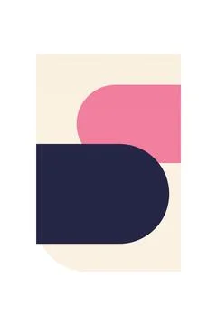 Flat abstract geometric shape art background 스톡 사진