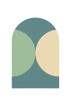 Flat abstract geometric shape art background 스톡 사진