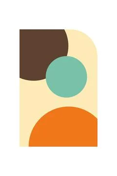Flat abstract geometric shape art background Foto stock