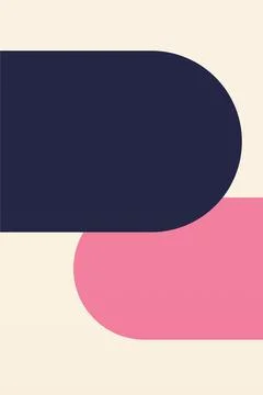 Flat abstract geometric shape art background Foto stock