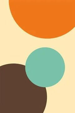 Flat abstract geometric shape art background Stock Photos