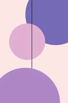 Flat abstract geometric shape art background Stock Photos
