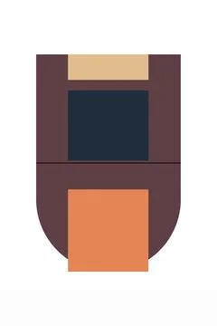 Flat abstract geometric shape art background Foto stock