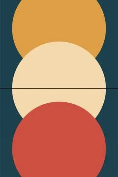 Flat abstract geometric shape art background Foto stock