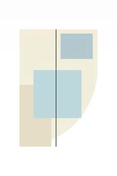 Flat abstract geometric shape art background 스톡 사진
