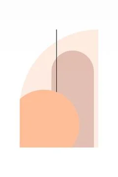 Flat abstract geometric shape art background Foto stock