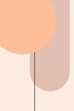 Flat abstract geometric shape art background Foto stock