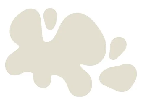 Flat abstract gray spot. Hand drawn vector illustration. The graphics are sim Stock Illustration