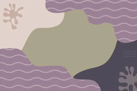 Flat abstract liquid hand drawn background Stock Illustration