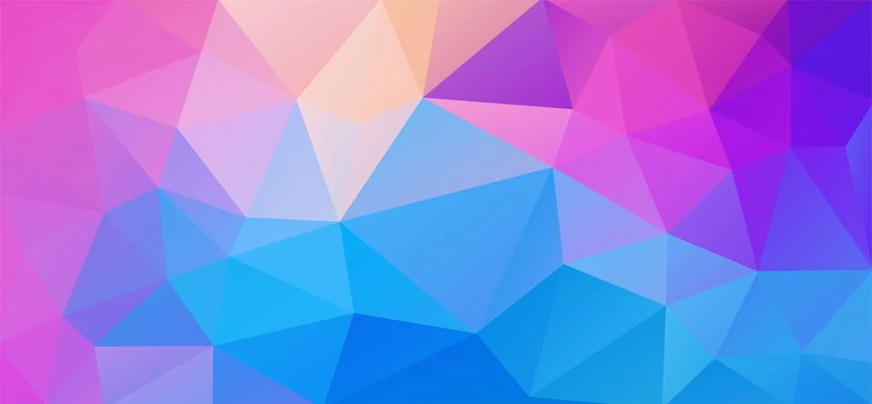 Flat abstract multicolor triangle geometric wallpaper for you design Stock Illustration