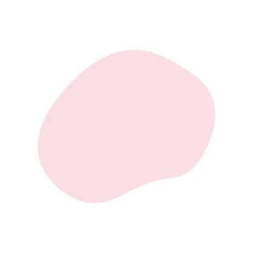 Flat abstract pink spot. Hand drawn vector illustration. The graphics are sim Stock Illustration