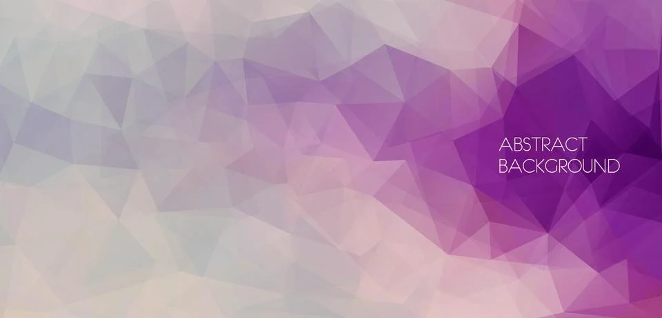 Flat abstract polygonal banner. Vector Background Stock Illustration