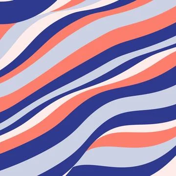 Flat abstract psychedelic groovy background. 库存插图