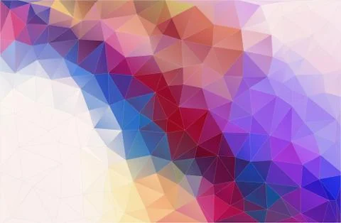 Flat abstract triangle banner. Vector Background Illustrazione stock