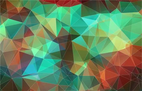 Flat abstract vector triangle background Stock Illustration