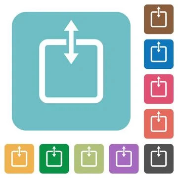 Flat adjust item height icons Stock Illustration