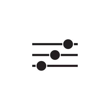Flat adjustment button icon symbol vector Illustration. イラスト素材