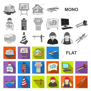 Flat and white magic flat icons in set collection for design. Attributes and イラスト素材