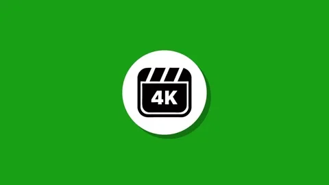 Flat animation of 4k resolution video production clapboard icon appearing o.. Stock Footage 329272484