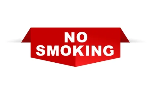 Flat animation no smoking Stock Footage 100913260